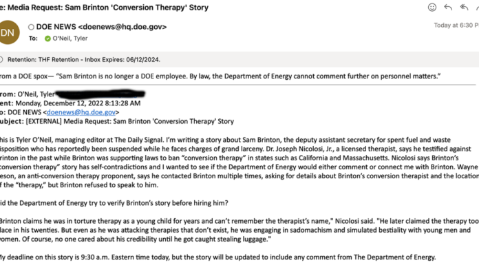 Miss Luggage Stealer has been fired by Joe Biden! Department of Energy Says Sam Brinton ‘Is No Longer a DOE Employee’ miss-luggage-stealer-has-been-fired-by-joe-biden!-department-of-energy-says-sam-brinton-‘is-no-longer-a-doe-employee’