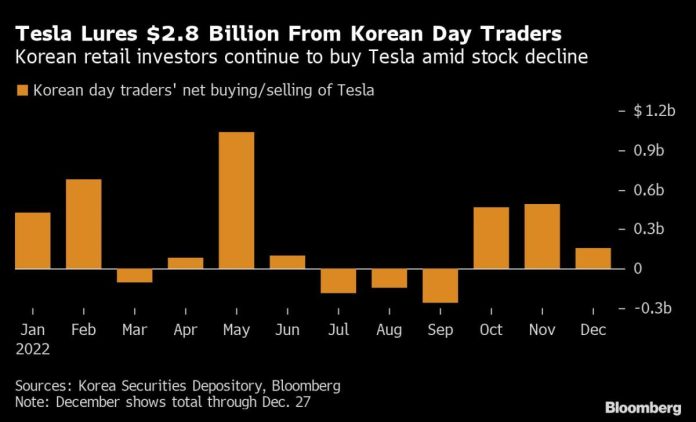 tesla-lures-$2.8-billion-from-korean-day-traders-amid-stock-drop