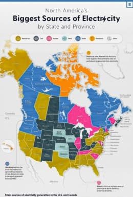 North America’s Biggest Sources Of Electricity By State And Province north-america’s-biggest-sources-of-electricity-by-state-and-province