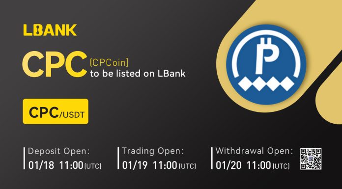 CPCoin (CPC) Is Now Available for Trading on LBank Exchange cpcoin-(cpc)-is-now-available-for-trading-on-lbank-exchange