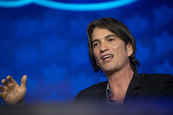 adam-neumann-uses-plungers-to-explain-idea-behind-flow,-his-new-real-estate-startup