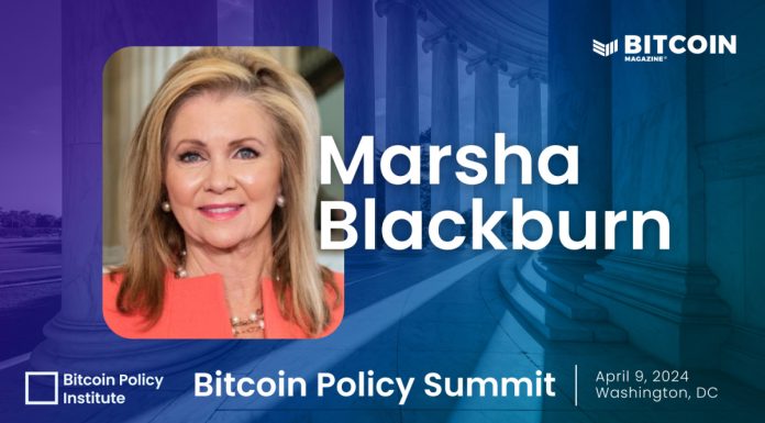 Senator Marsha Blackburn to Speak on Importance of BTC, Digital Assets for US Economy at Bitcoin Policy Summit in Washington D.C. senator-marsha-blackburn-to-speak-on-importance-of-btc,-digital-assets-for-us-economy-at-bitcoin-policy-summit-in-washington-dc.